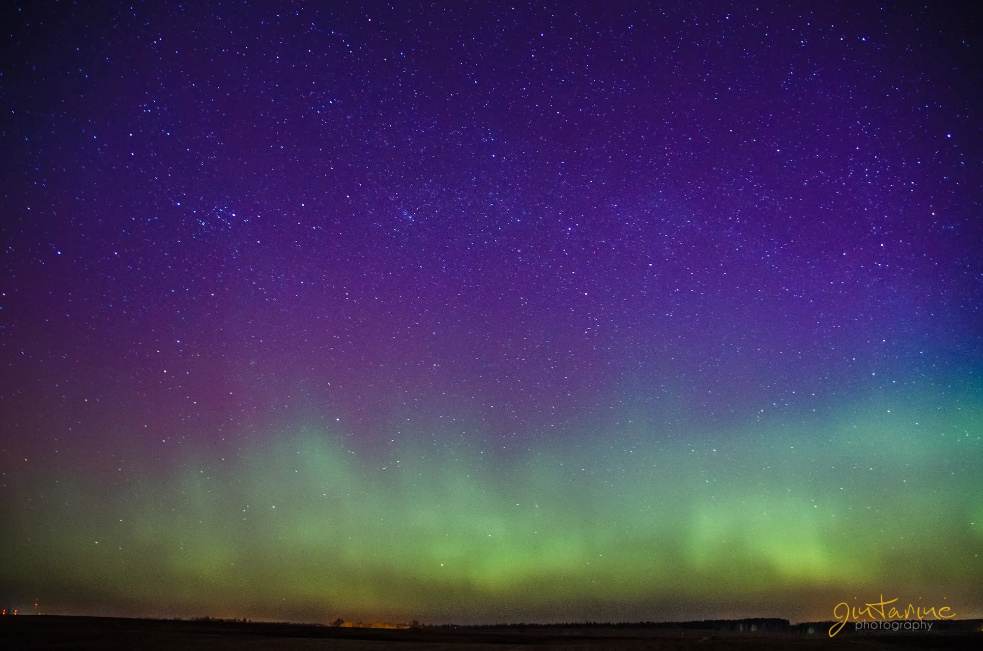 Šiaurės pašvaistė Domeikavoje