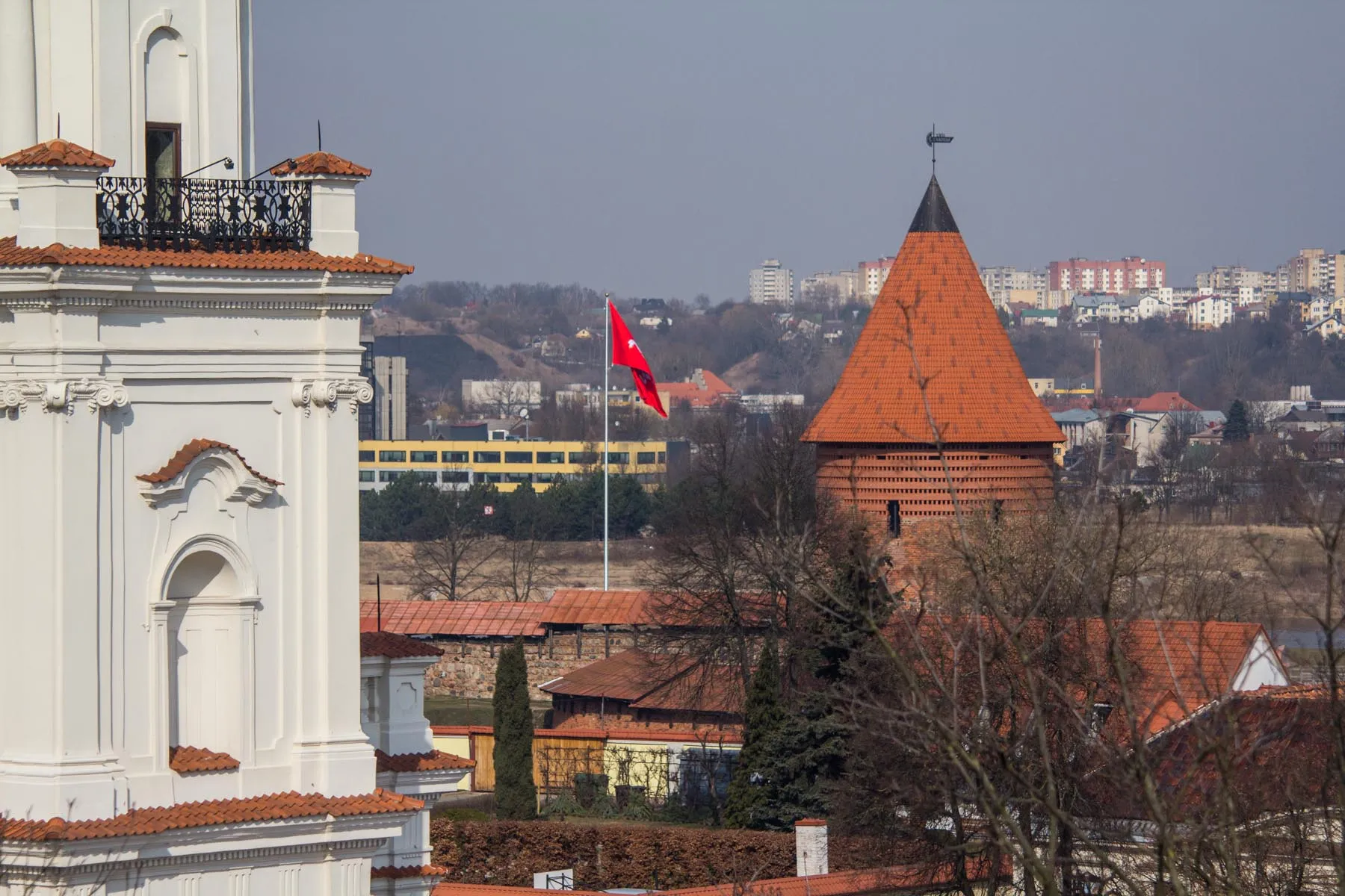 Kauno panorama nuo Jėzuitų vienuolyno stogo