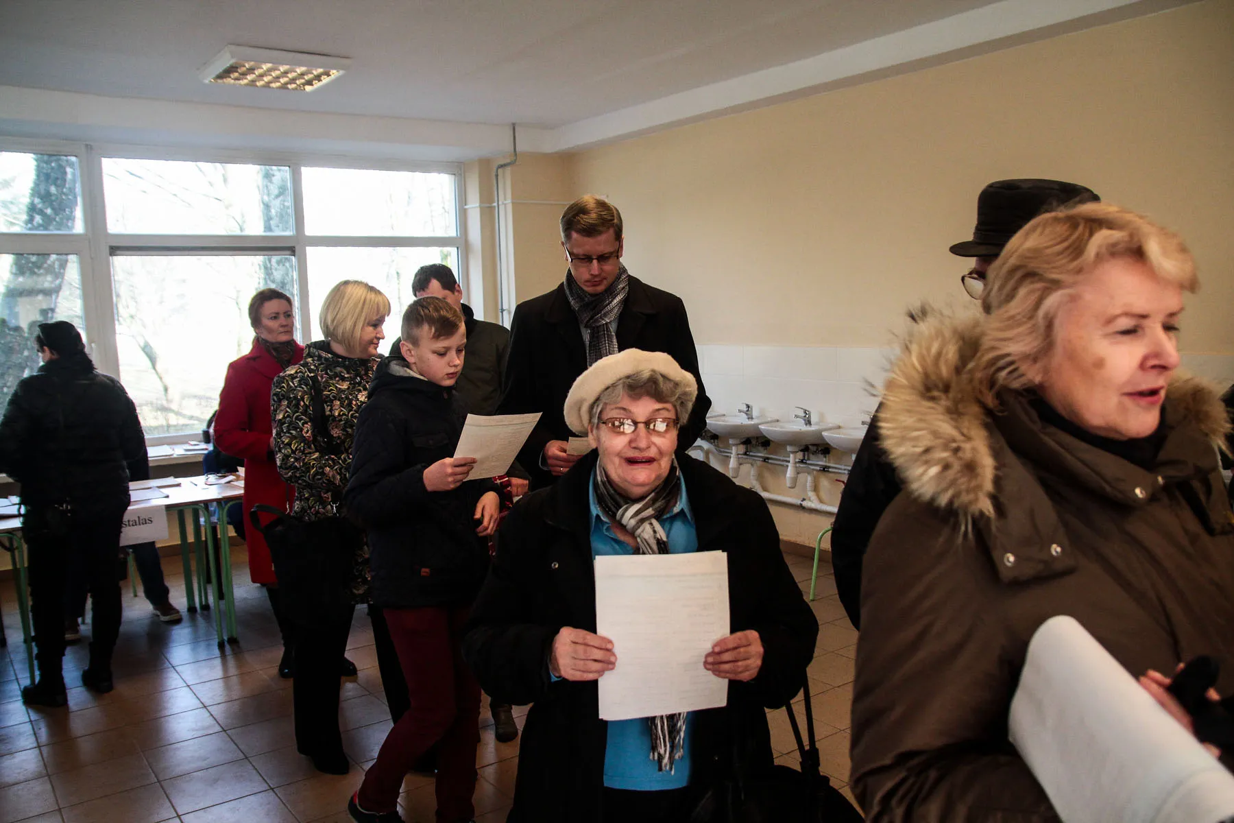 Piliečiai rinkimuose atlieka pareigą