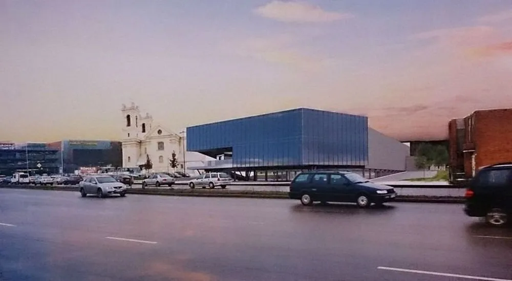 Sandėlinė “Lidl” prekybcentrio architektūra Kauno baroko papėdėje