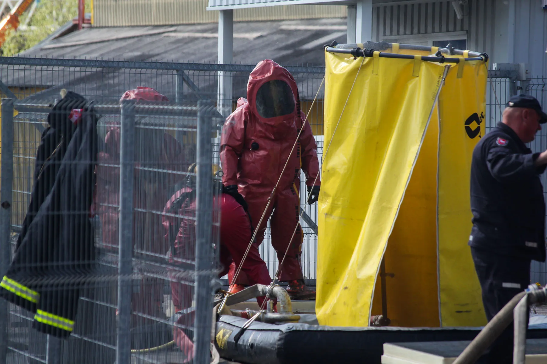 Atkastas balionas su milteliais sukėlė paniką