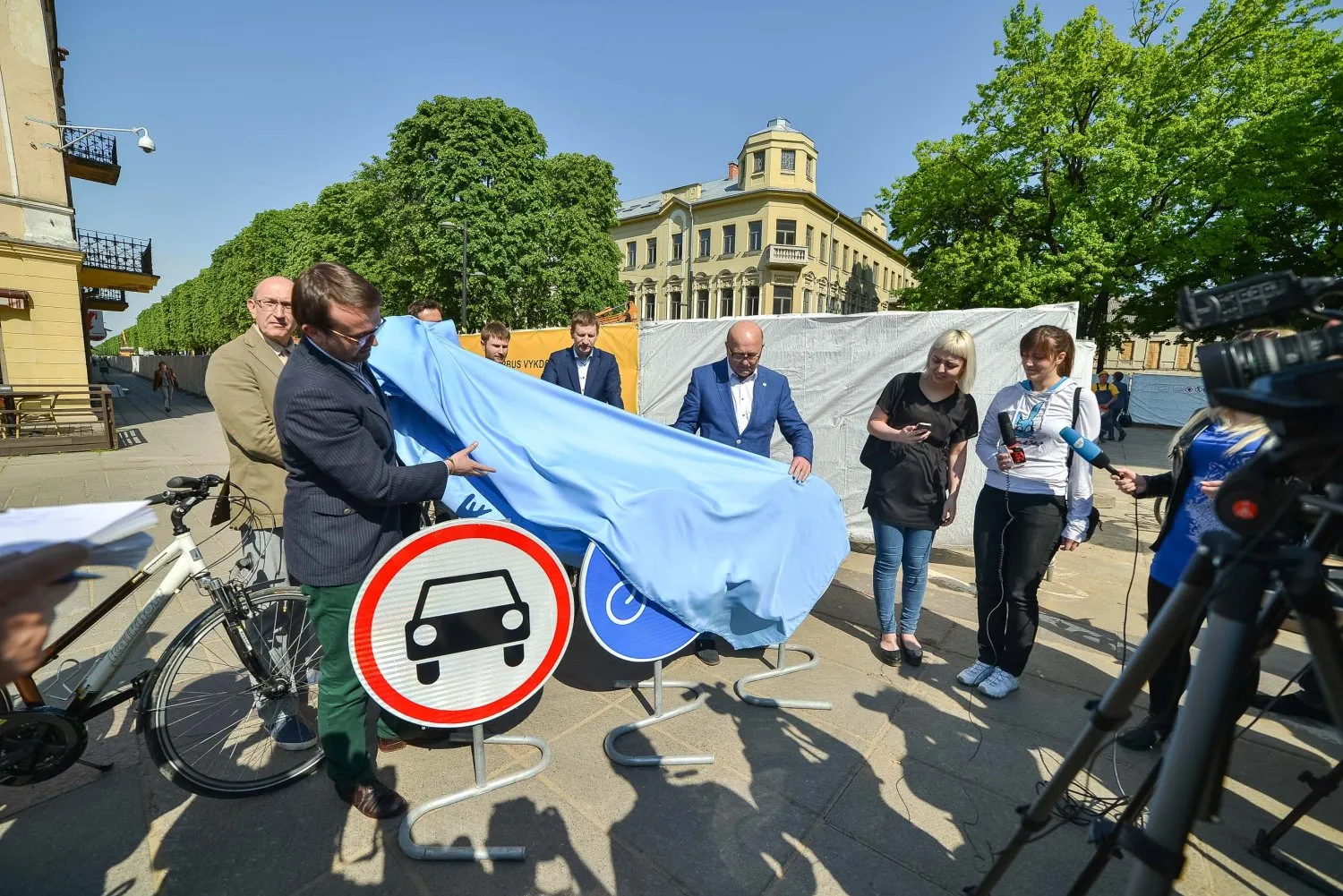 Laisvės alėjos rekonstrukcijos spaudos konferencija