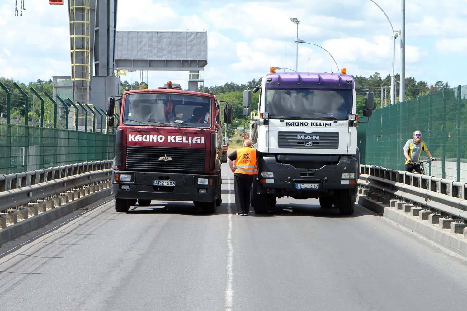 Kauno HE tilto bandymai