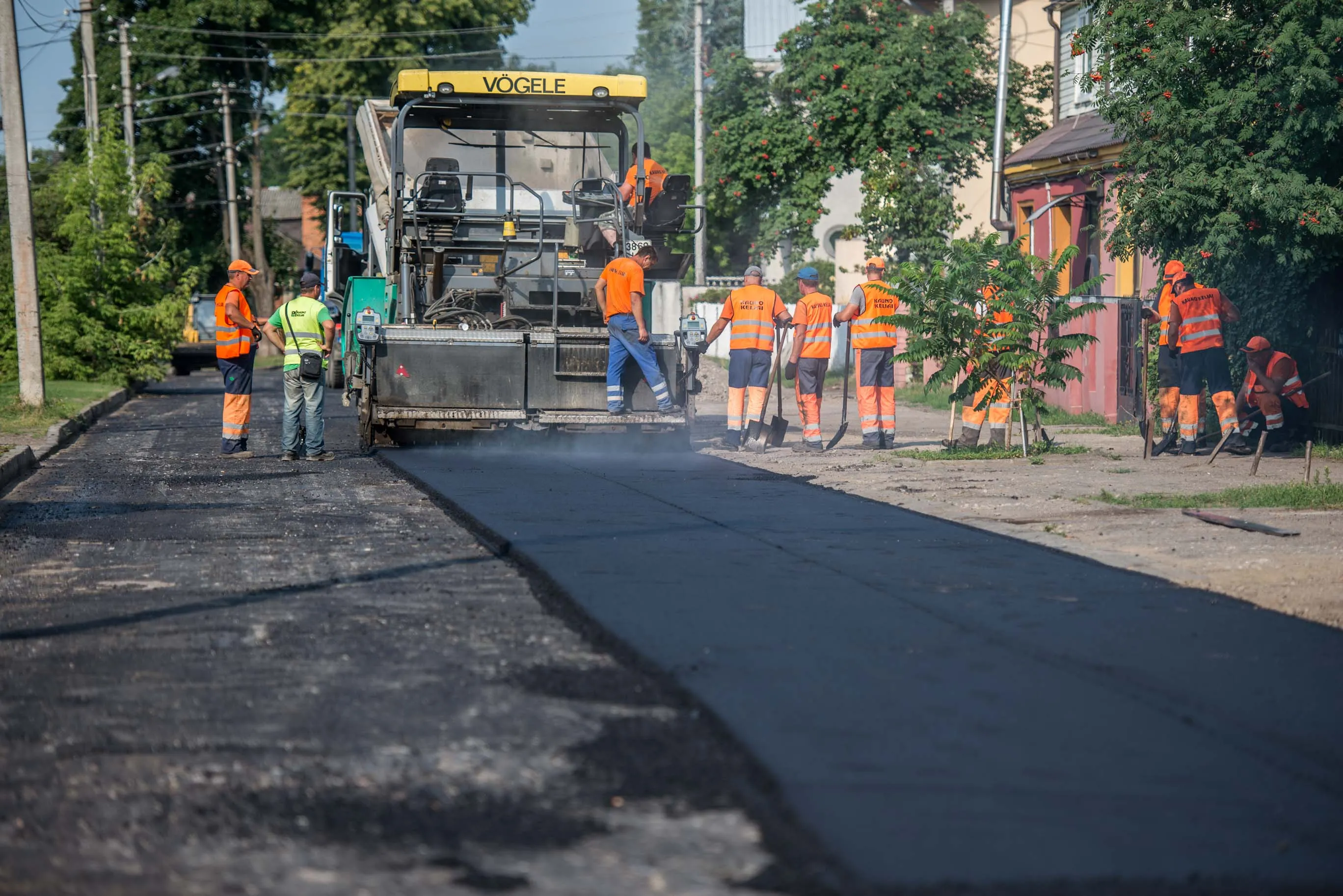Kapsų gatvės asfaltavimas Kaune