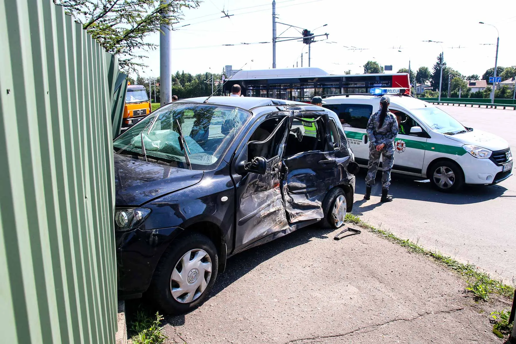 Avarija netoli klinikų
