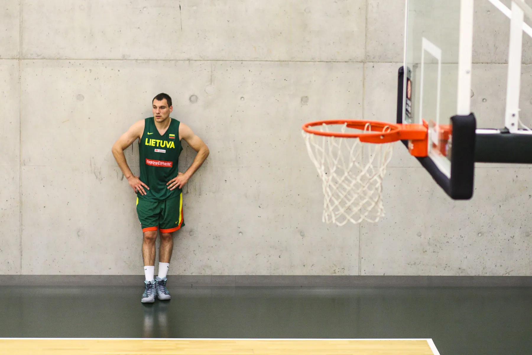 Lietuvos krepšinio rinktinės treniruotė