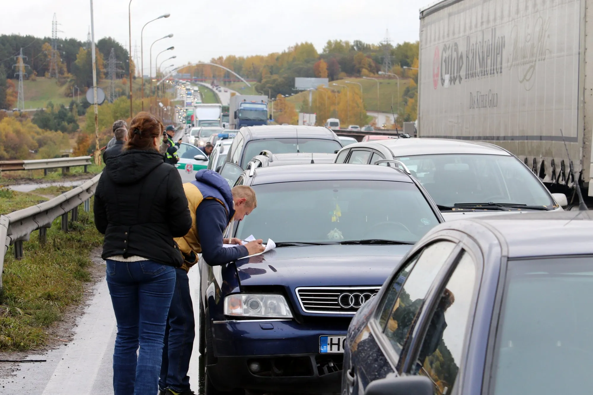 Masinė avarija Kauno aplinkkelyje