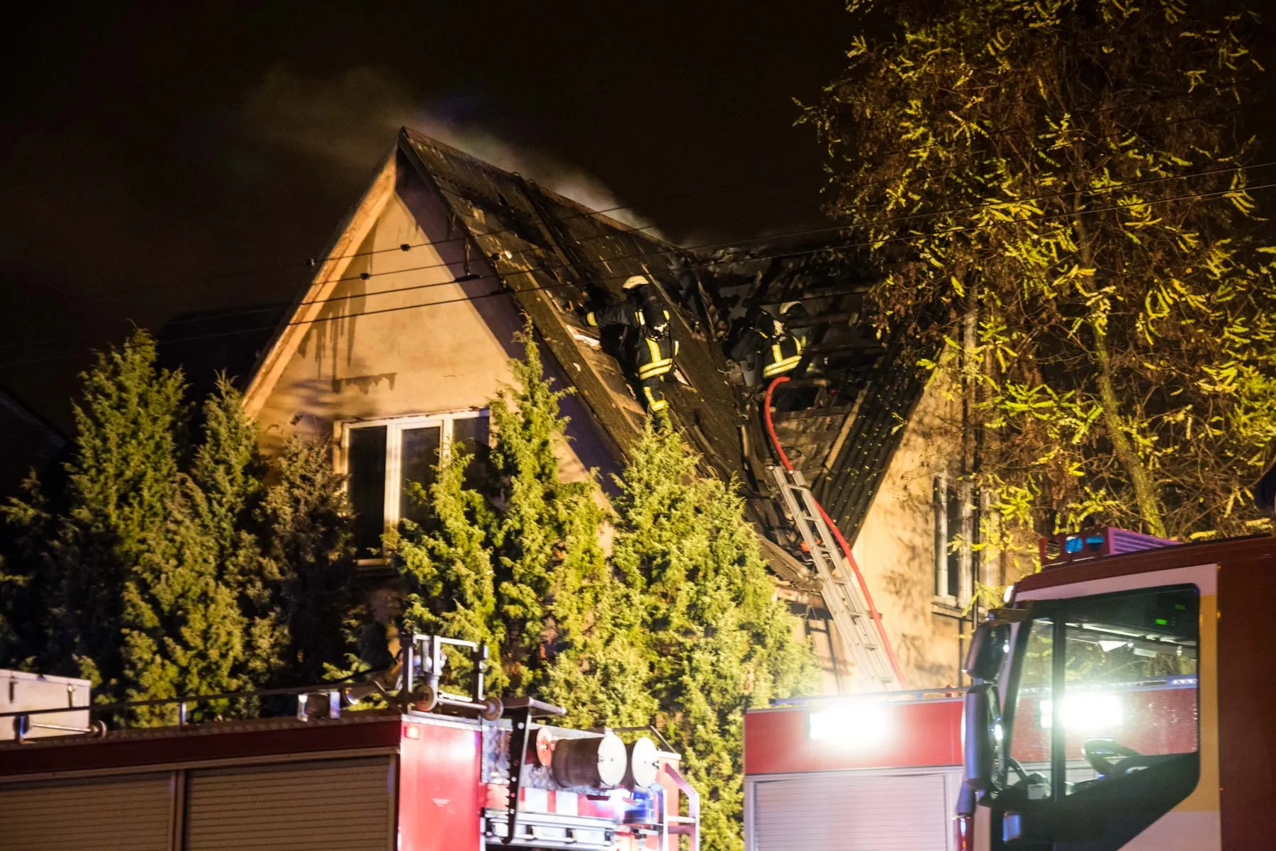 Gaisras Sukilėlių prospekte