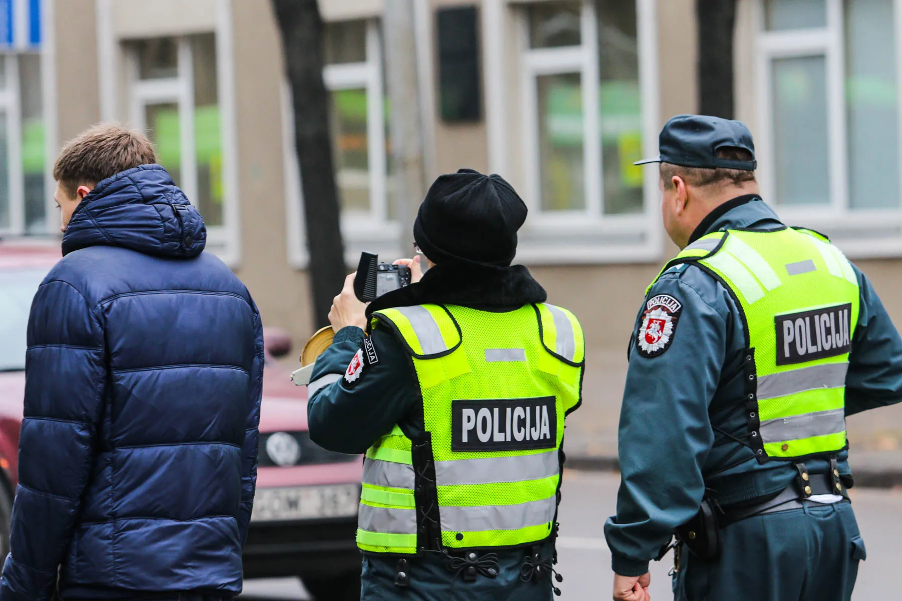 Vytauto pr. partrenktas žmogus policija