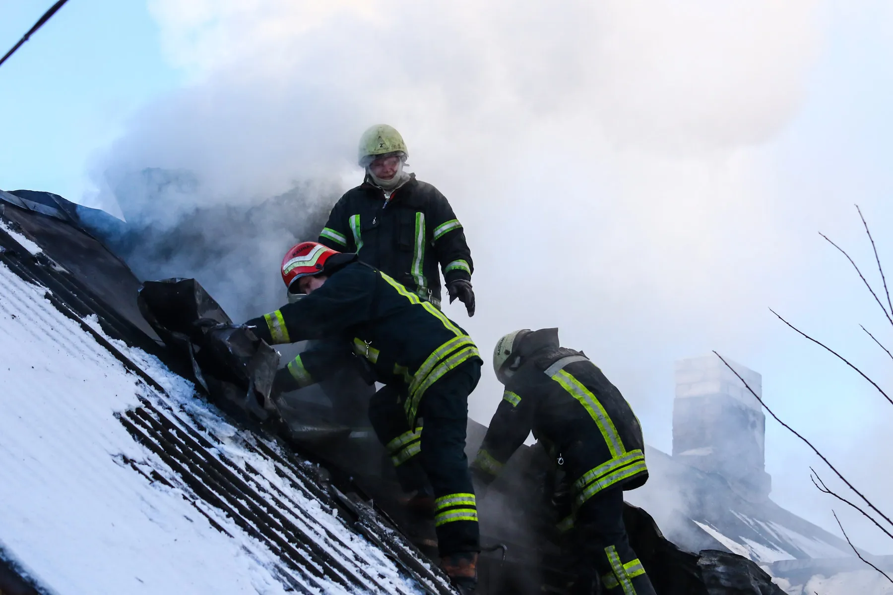 Padegimas, gaisras, Linų g., ugniagesiai