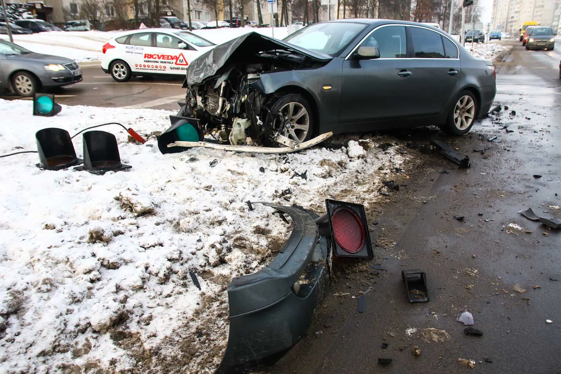 BMW avarija ant Šilainių kalno