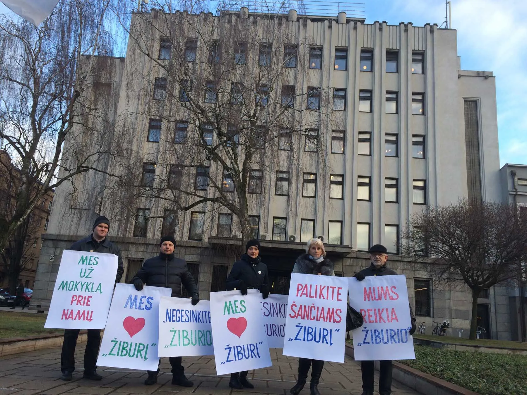 Piketas prie savivaldybės