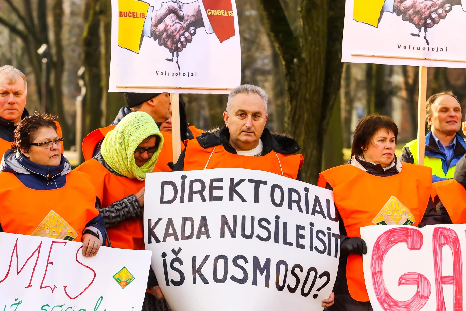 Troleibusų vairuotojų mitingas