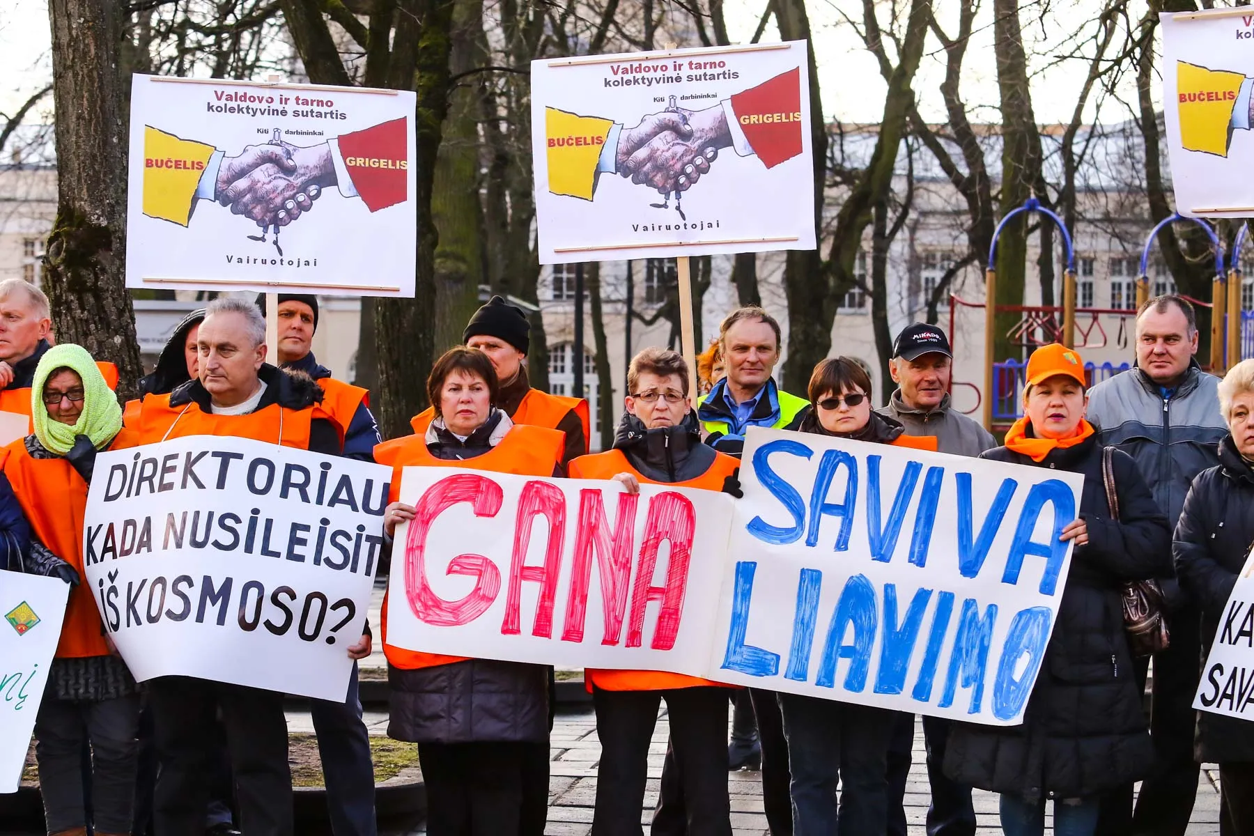 Troleibusų vairuotojų mitingas