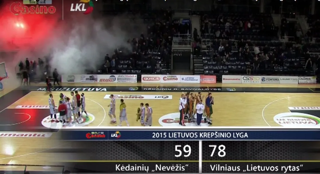 "Lietuvos ryto" sirgalius gesina apsauga