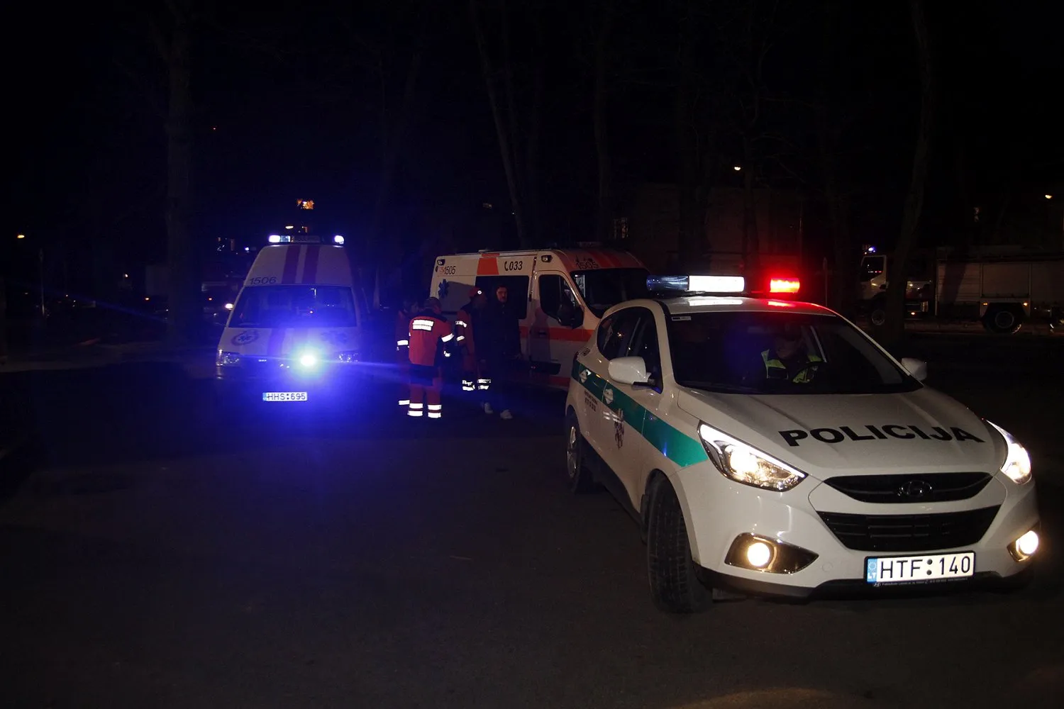 Medikai prie Kauno sporto halės