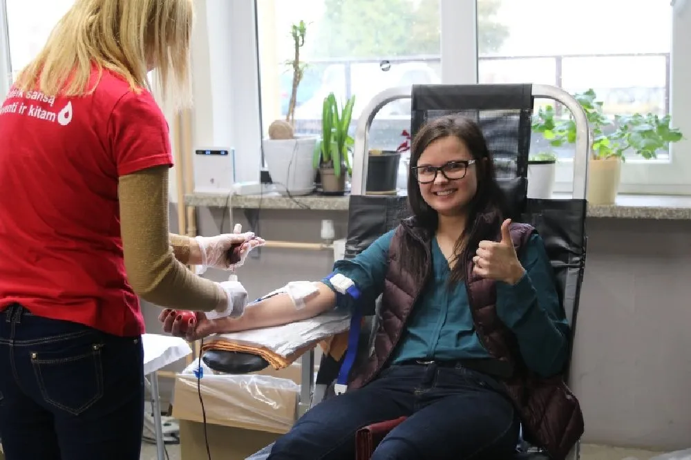 Kraujo donorystės akcija Lietuvos policijos mokykloje