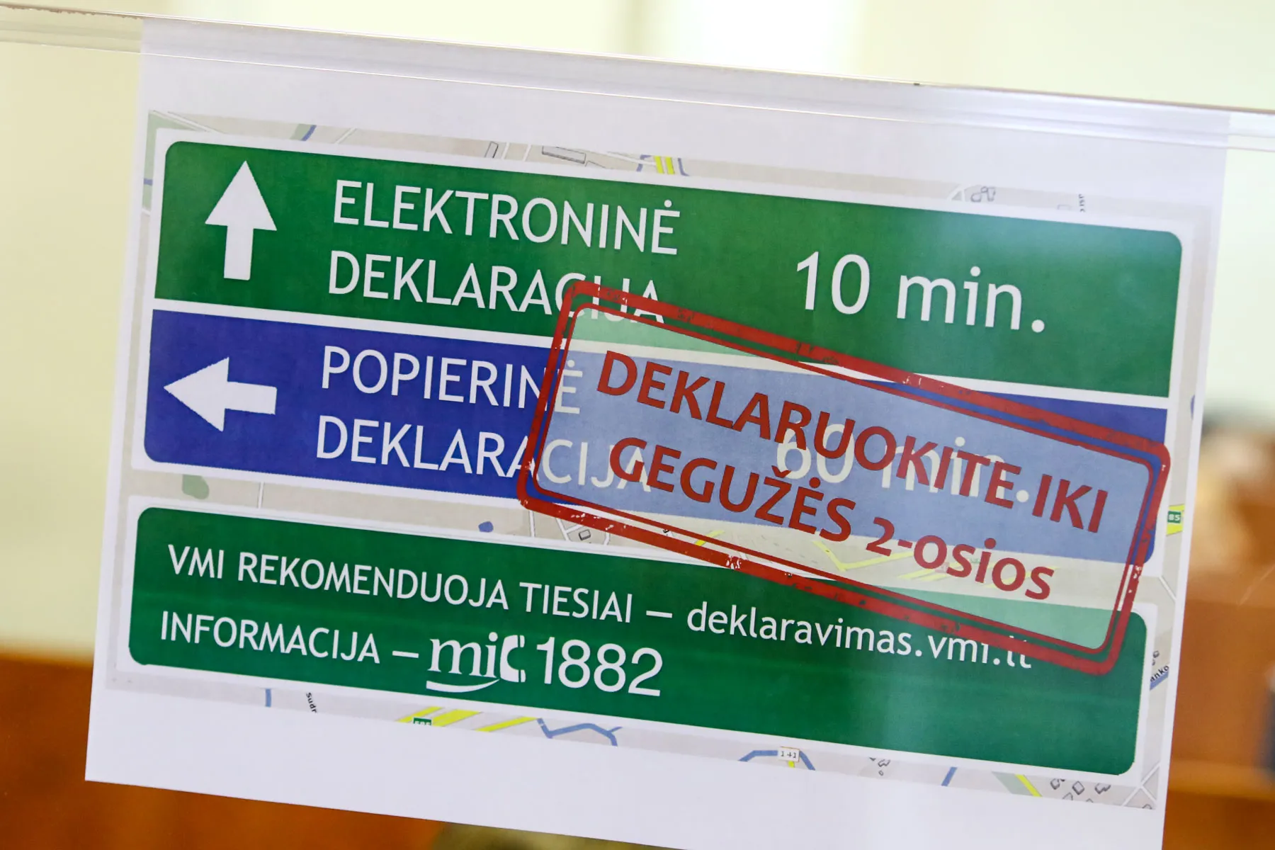 VMI pajamų deklaravimas