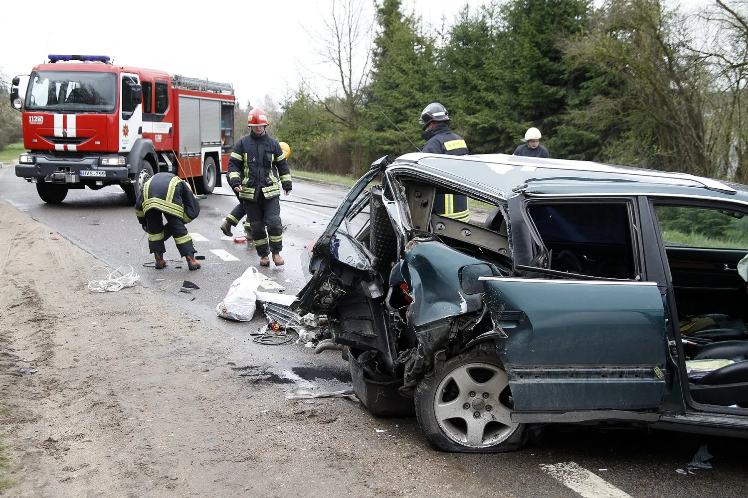Avarija Lapių kelyje