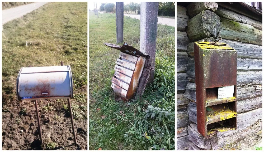 Jau nebetinkamos naudoti laiškų dėžutės