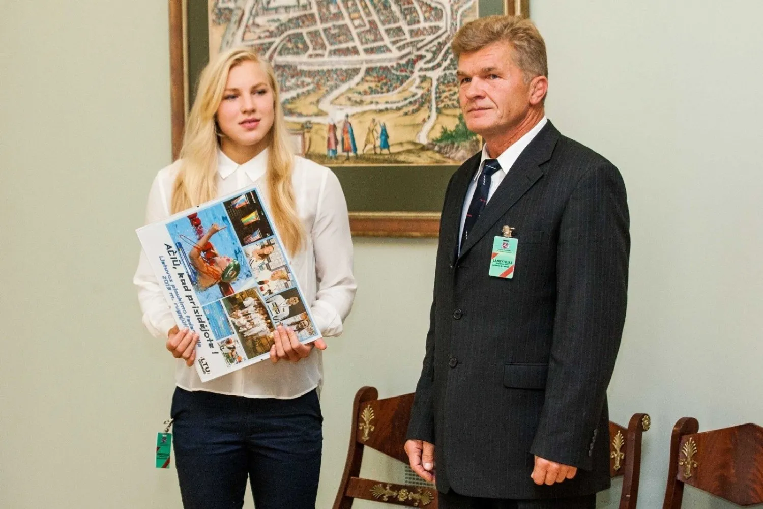 R.Meilutytė su tėvu