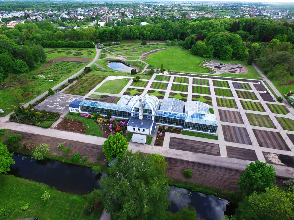 VDU Kauno botanikos sodas iš viršaus
