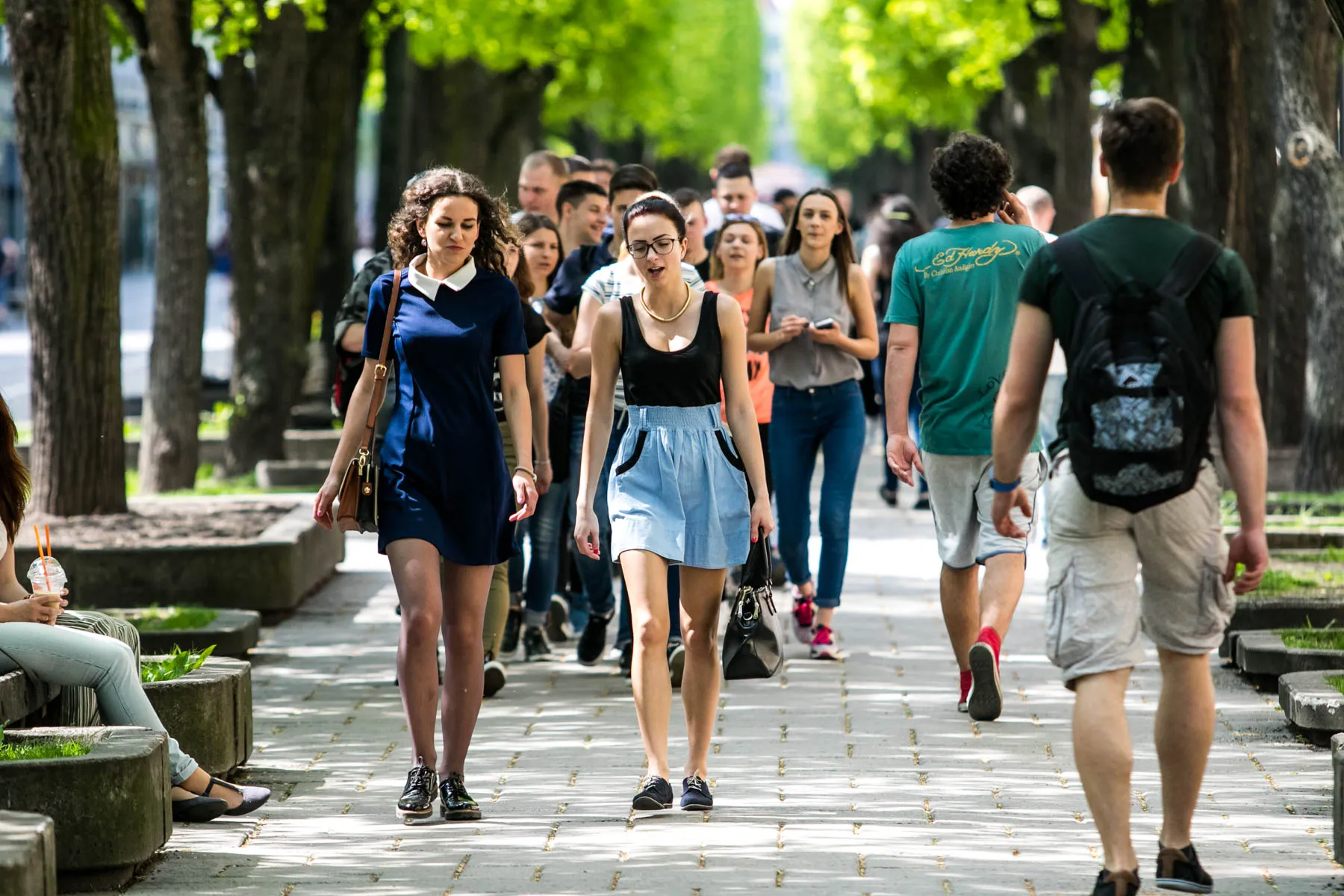 Karšta popietė Kauno gatvėse