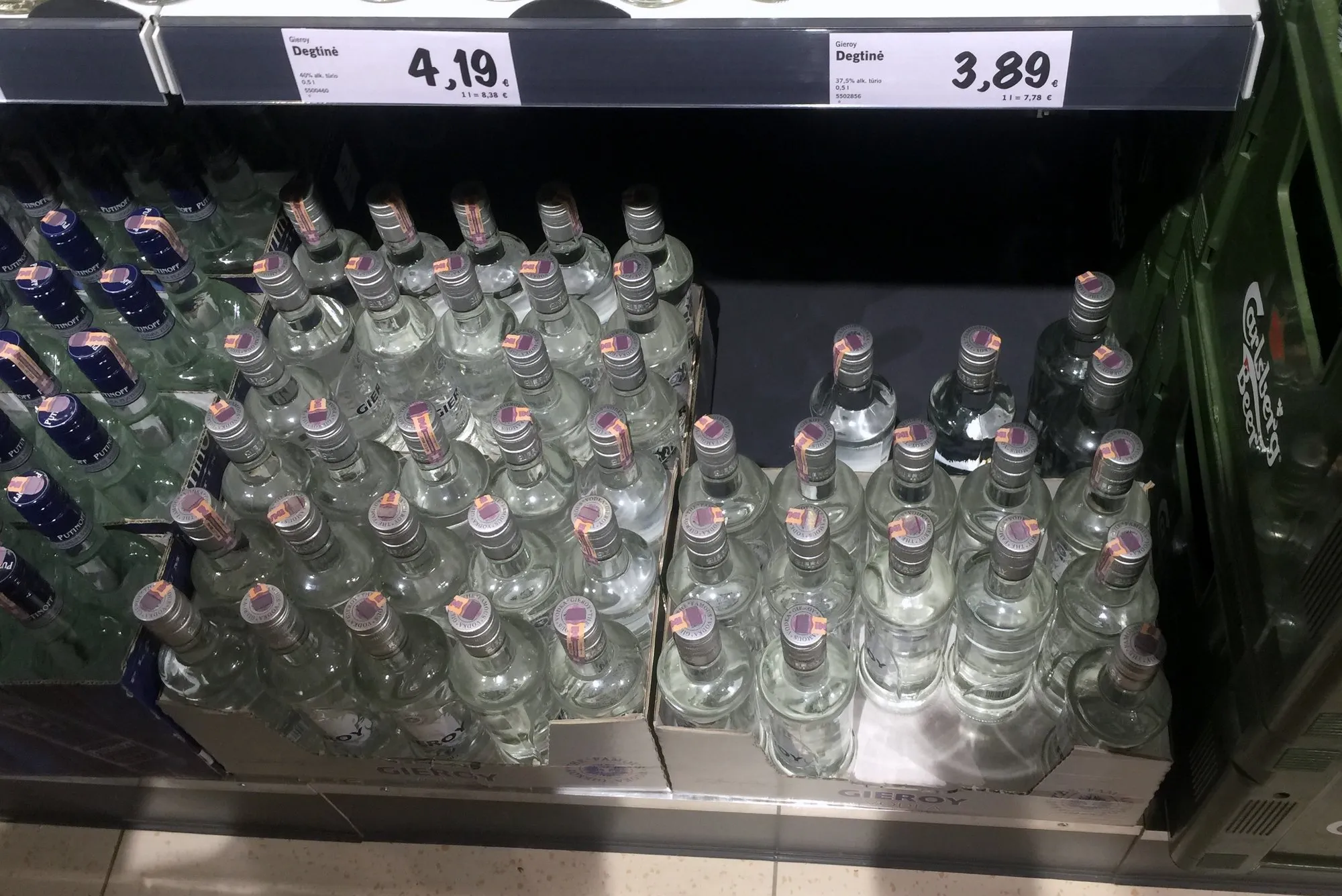 Alkoholinių gėrimų kainos LIDL
