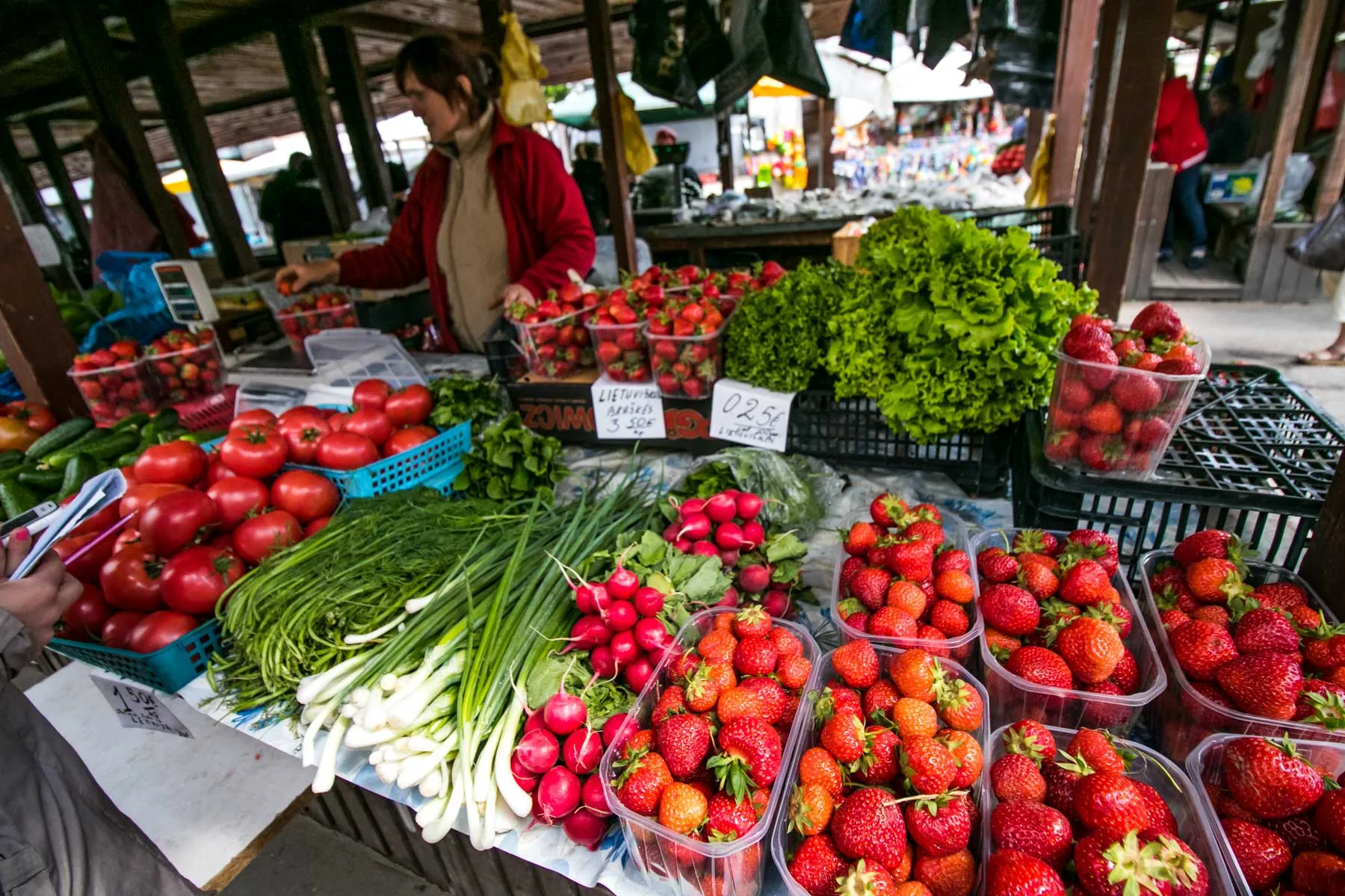 Braškės stoties turguje