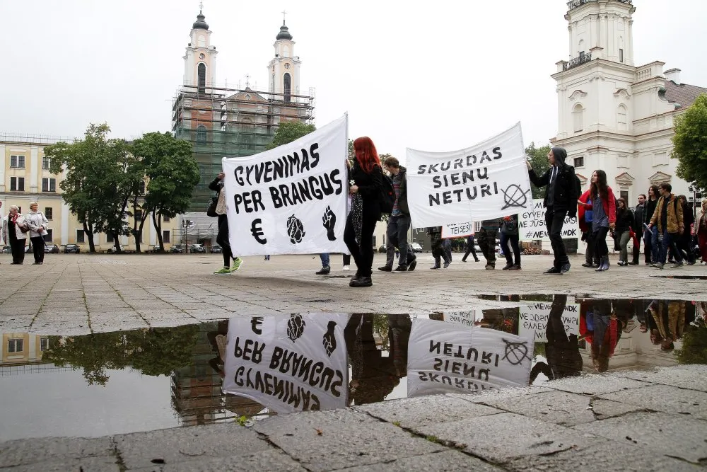 Protestas prieš darbo kodeksą