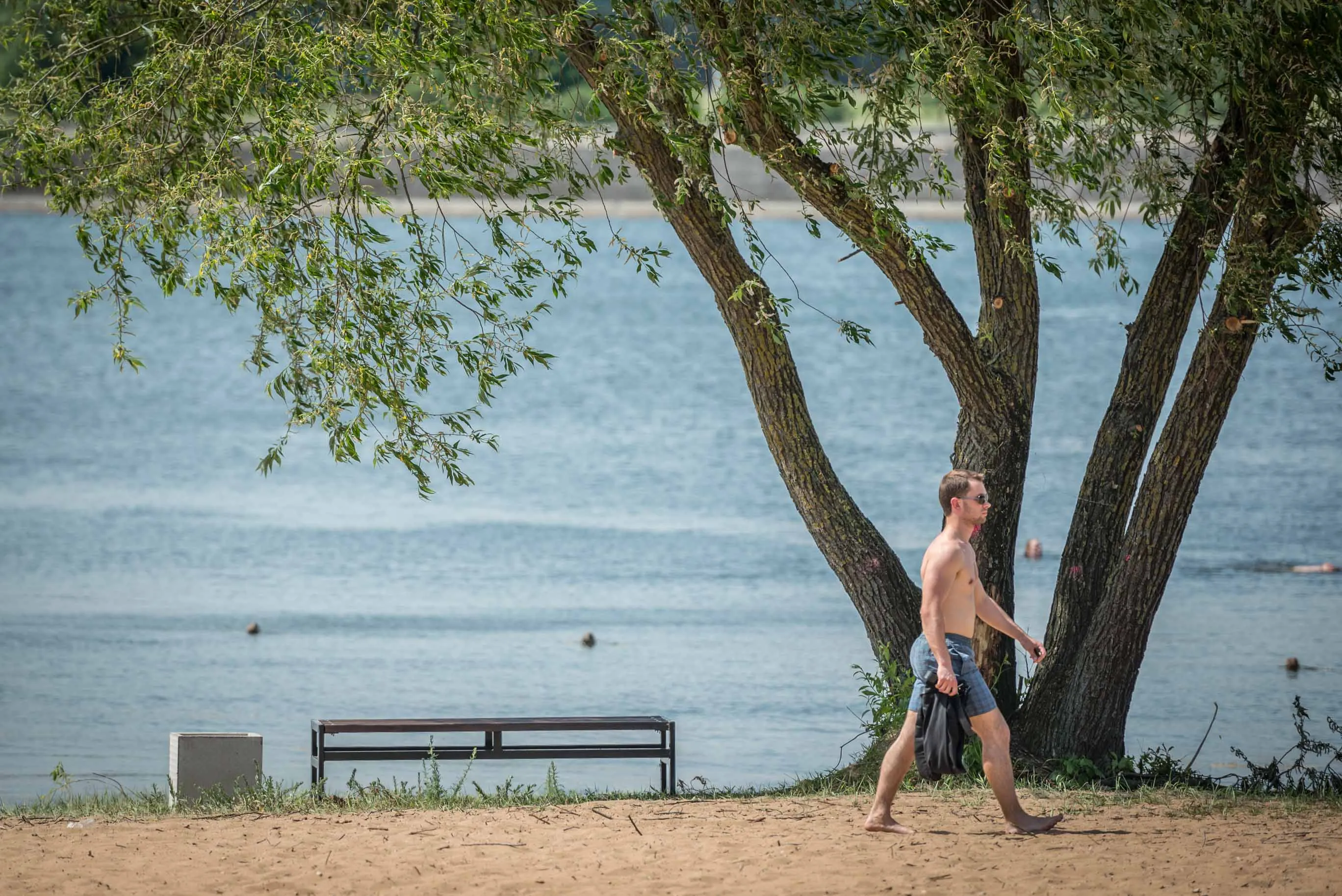 Sutvarkytas Kauno marių paplūdimys