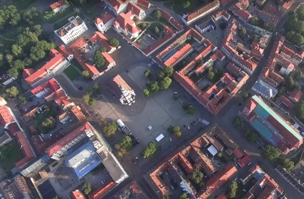 Rotušė iš aukštai
