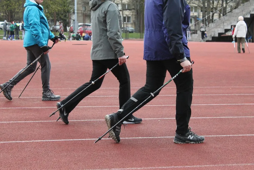 Šiaurietiško ėjimo treniruotė