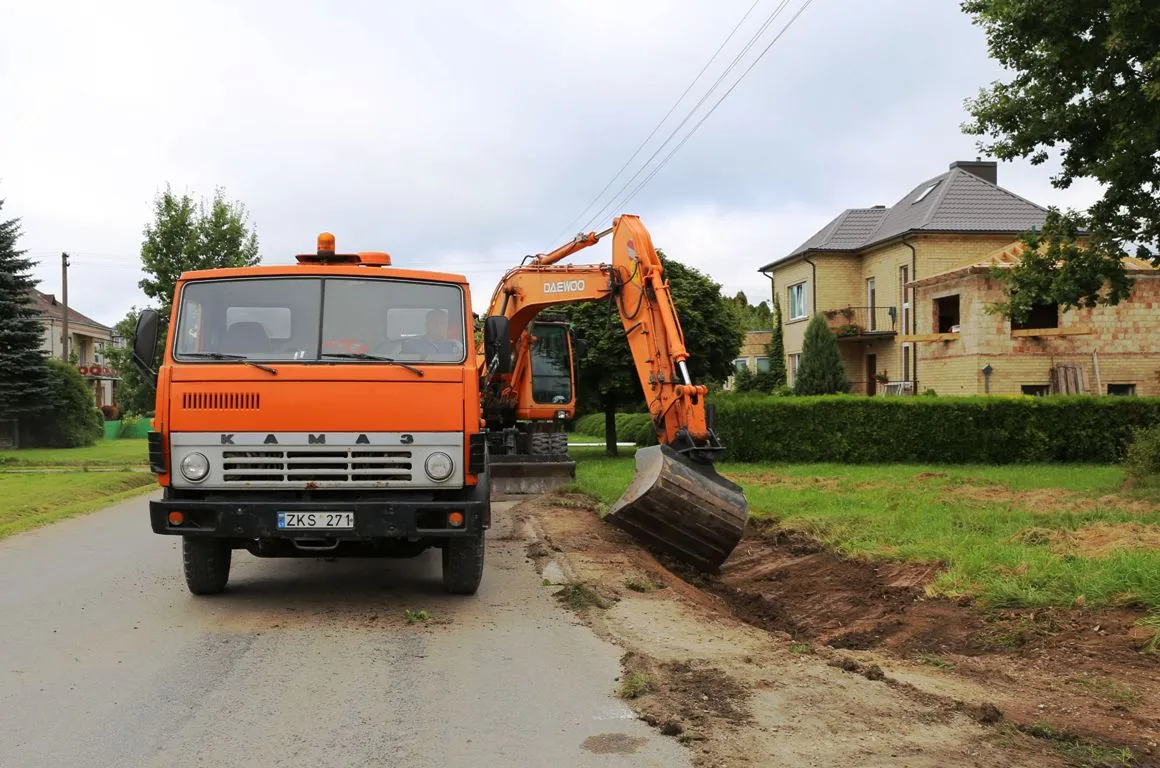 Tiesiamas dviračių  takas Viršužiglyje