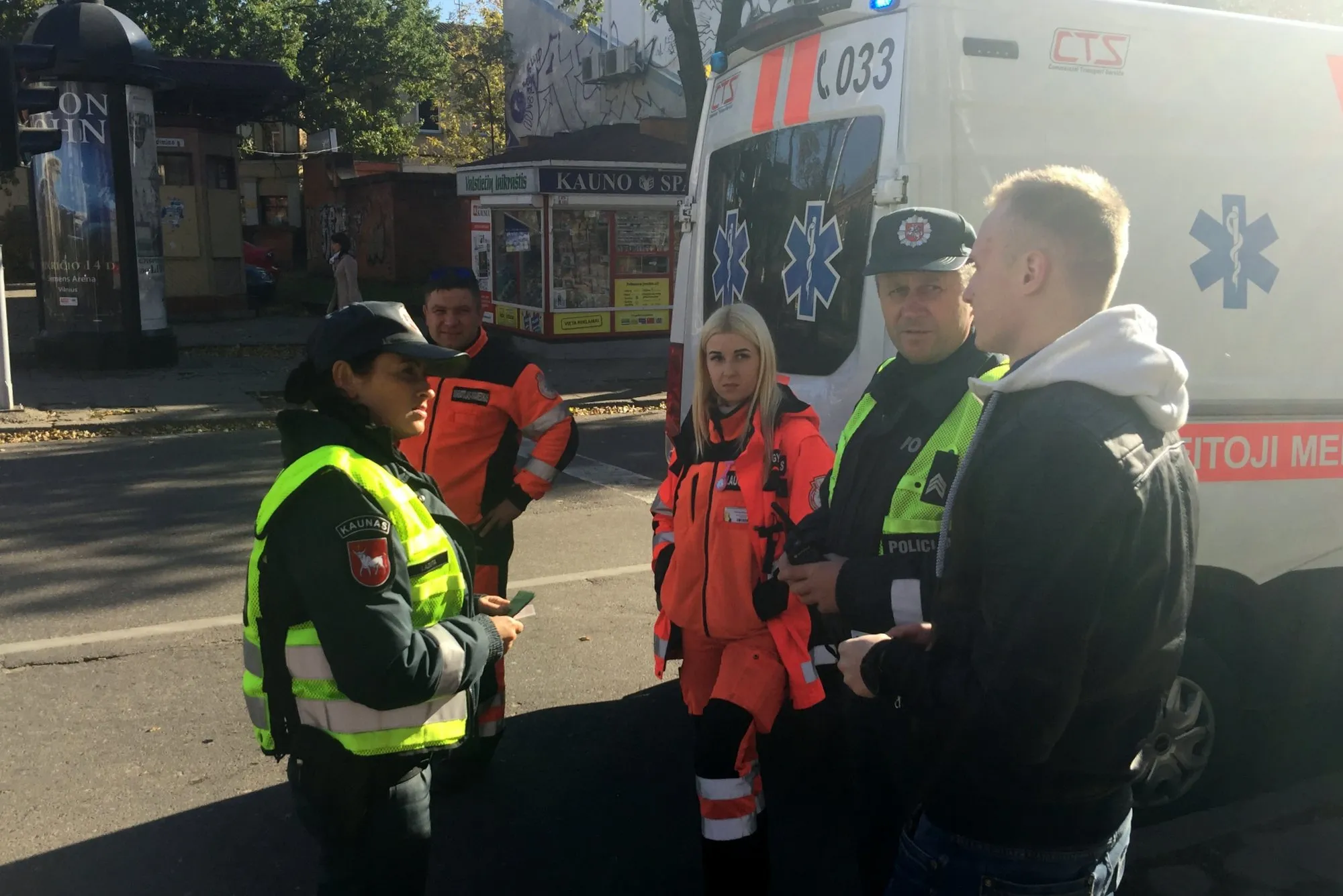 Avarija miesto centre