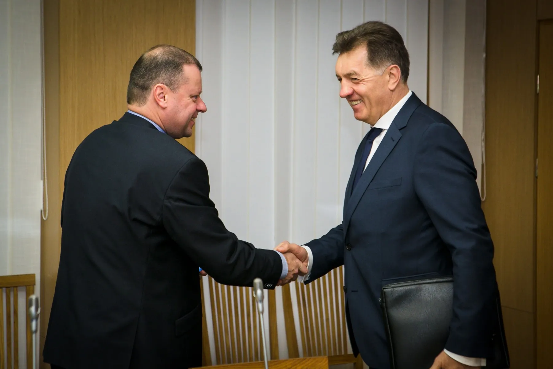 Valstiečių ir socdemų susitikimas/S. Skvernelis ir A. Butkevičius