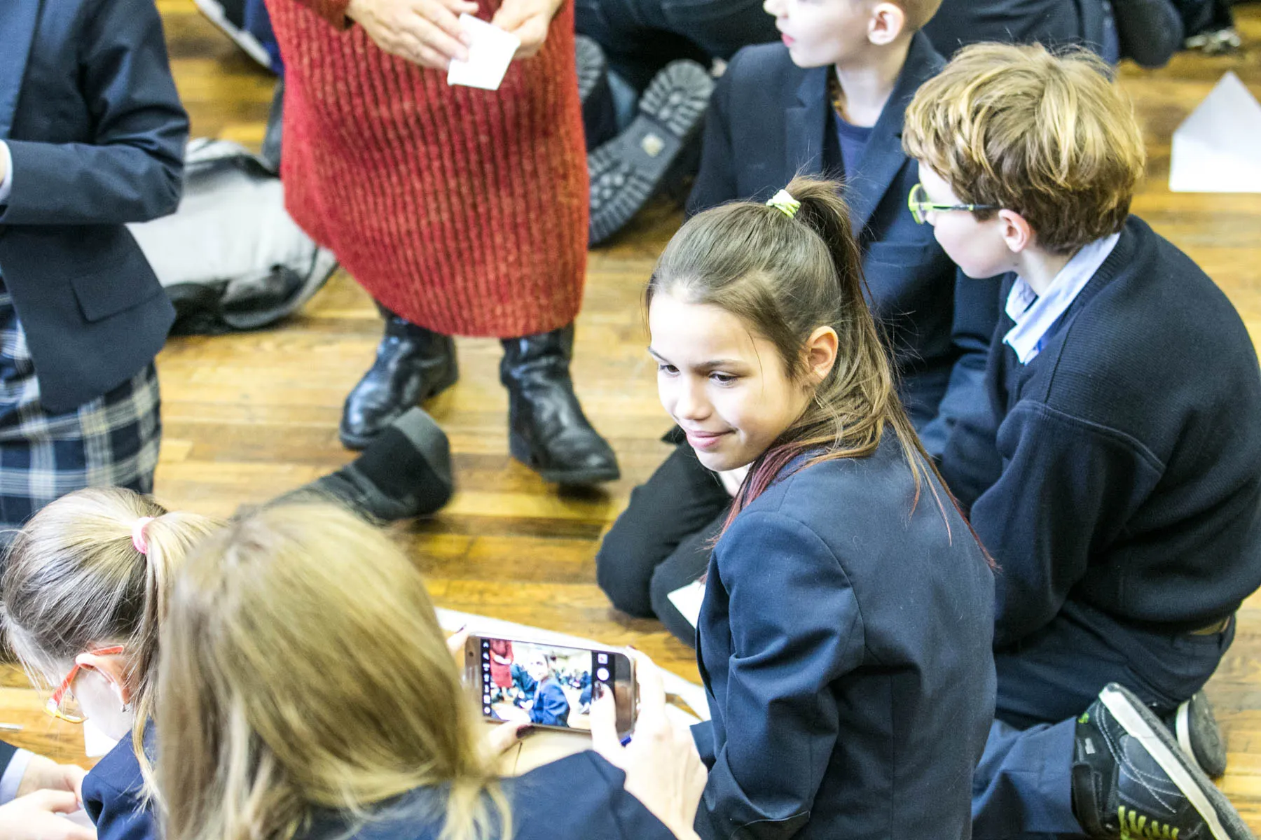 Moksleiviai siekė Origami rekordo