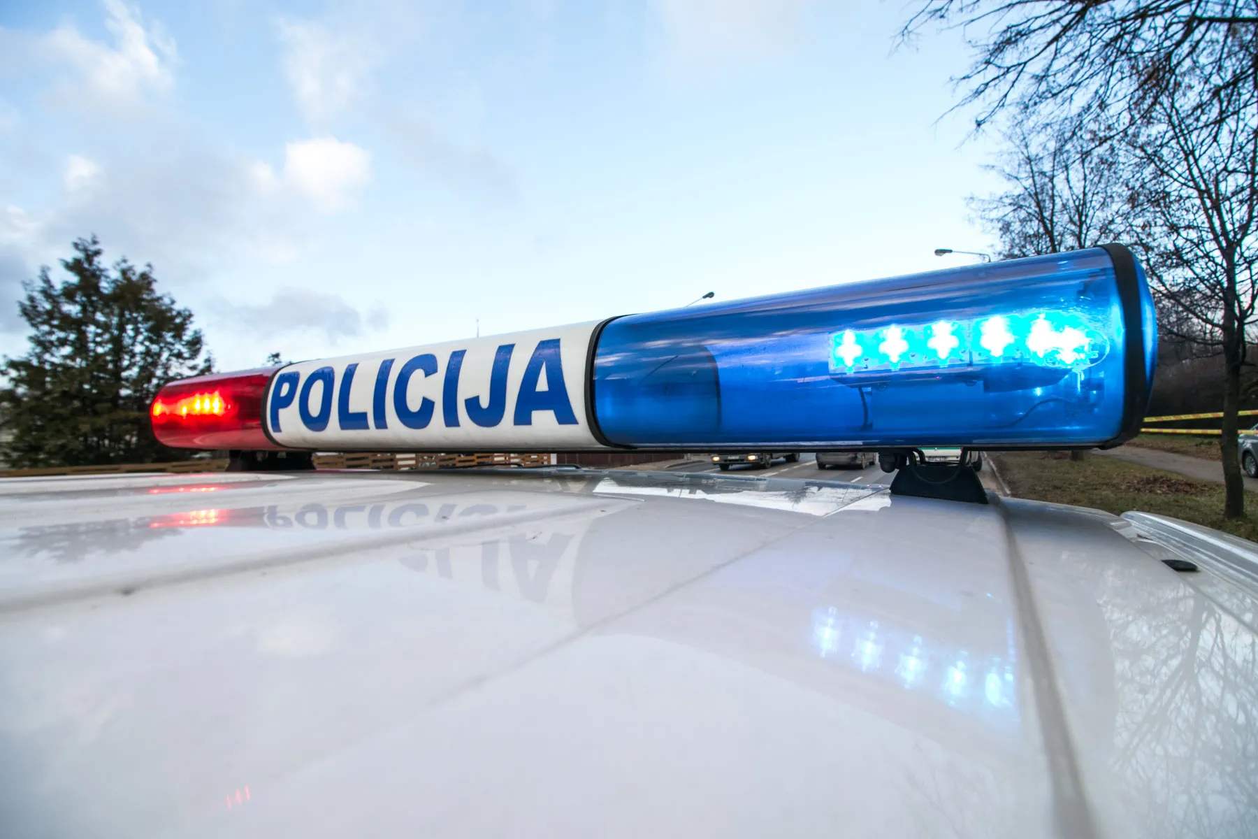 Policija įvykio vietoje