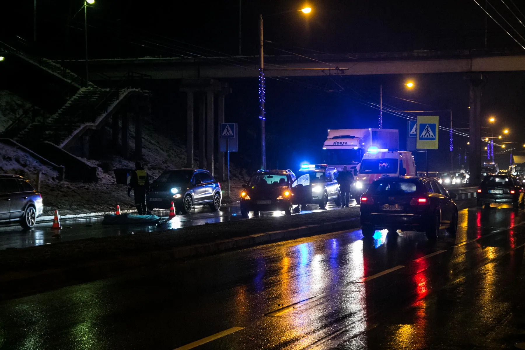 Tragiška avarija Tunelio gatvėje