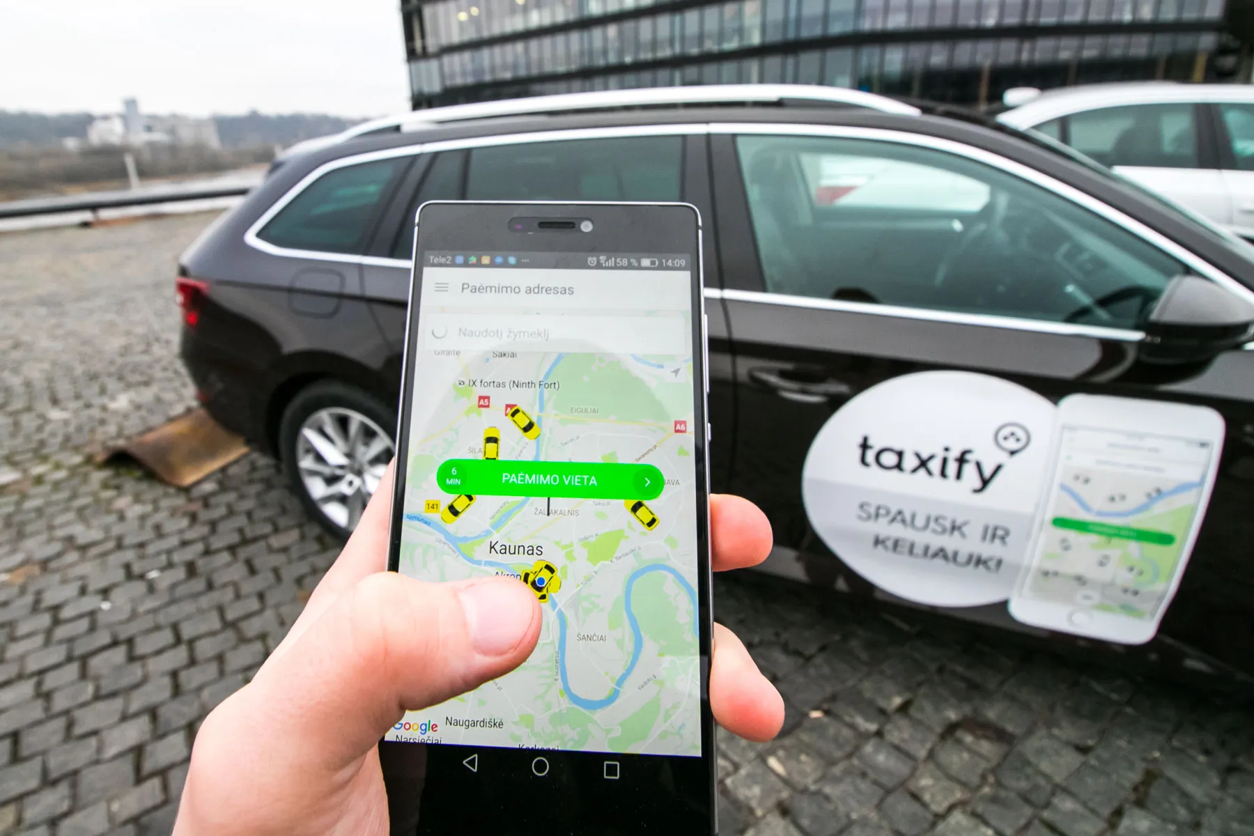 „Taxify" vairuotojai