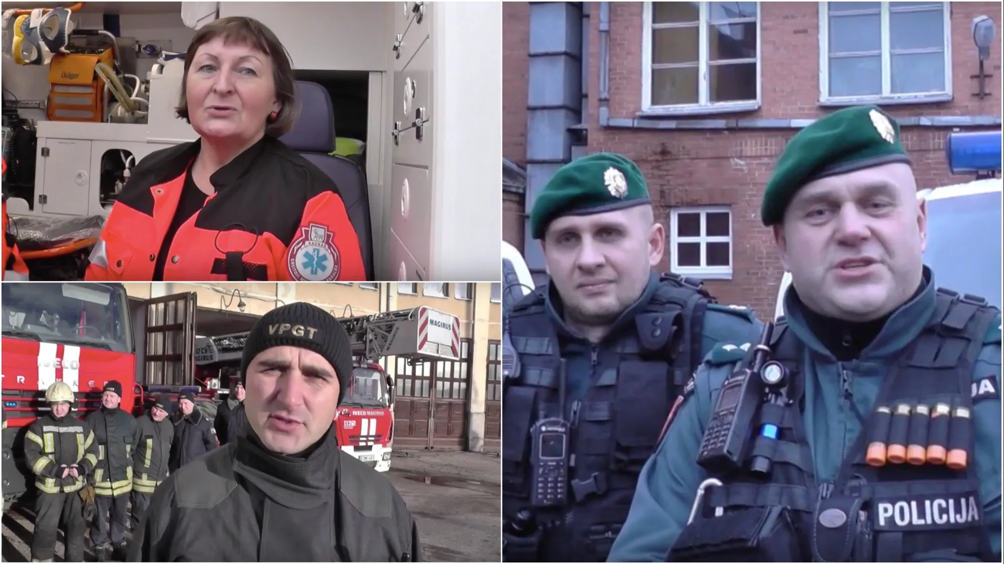 Spec. tarnybų sveikinimas kauniečiams