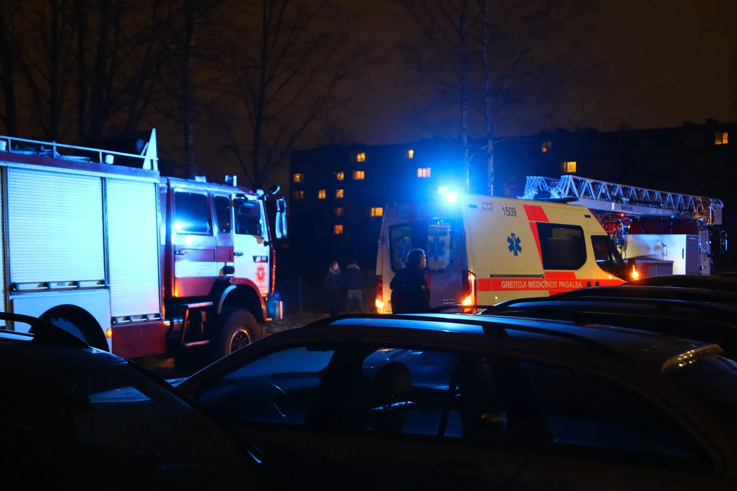 Gaisras Chemijos gatvės daugiabutyje
