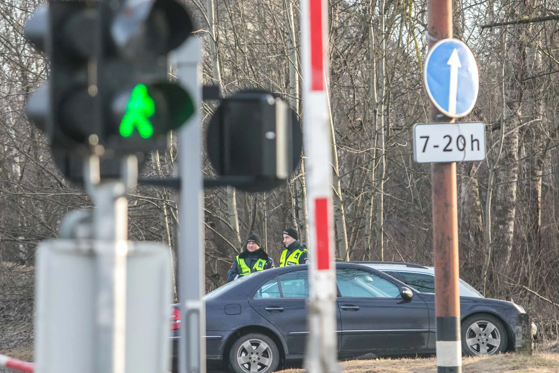 Policijos reidas prie Amalių sankryžos