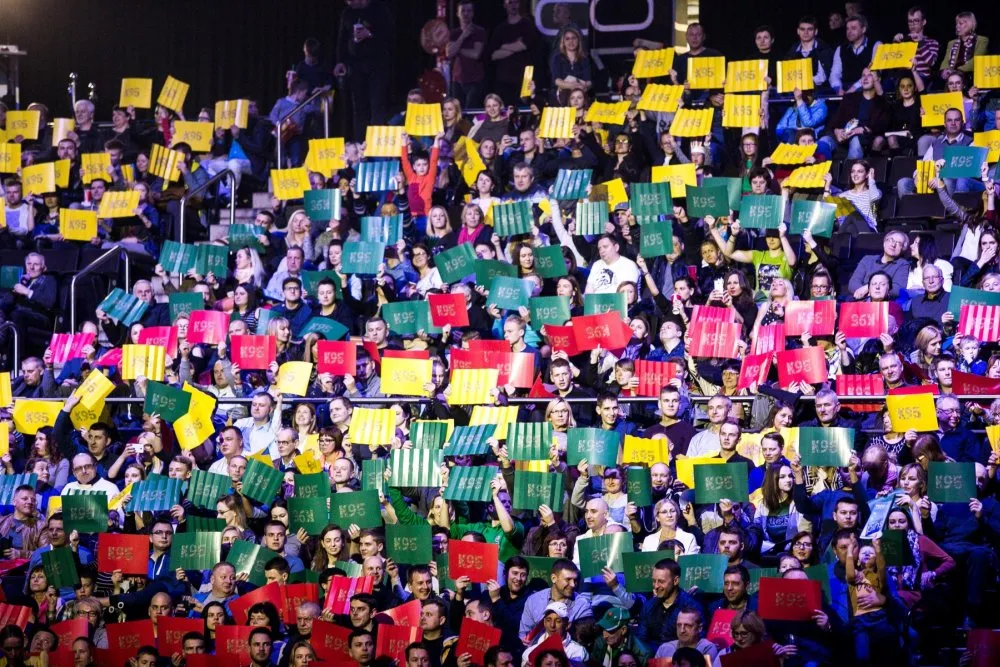 K95 šventės akimirkos Žalgirio arenoje