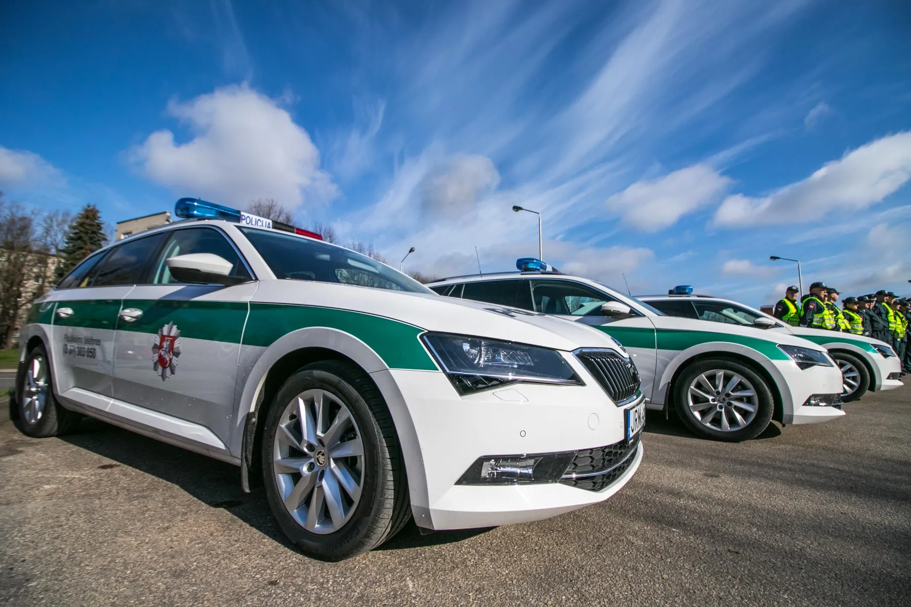 Atnaujintas policijos automobilių parkas