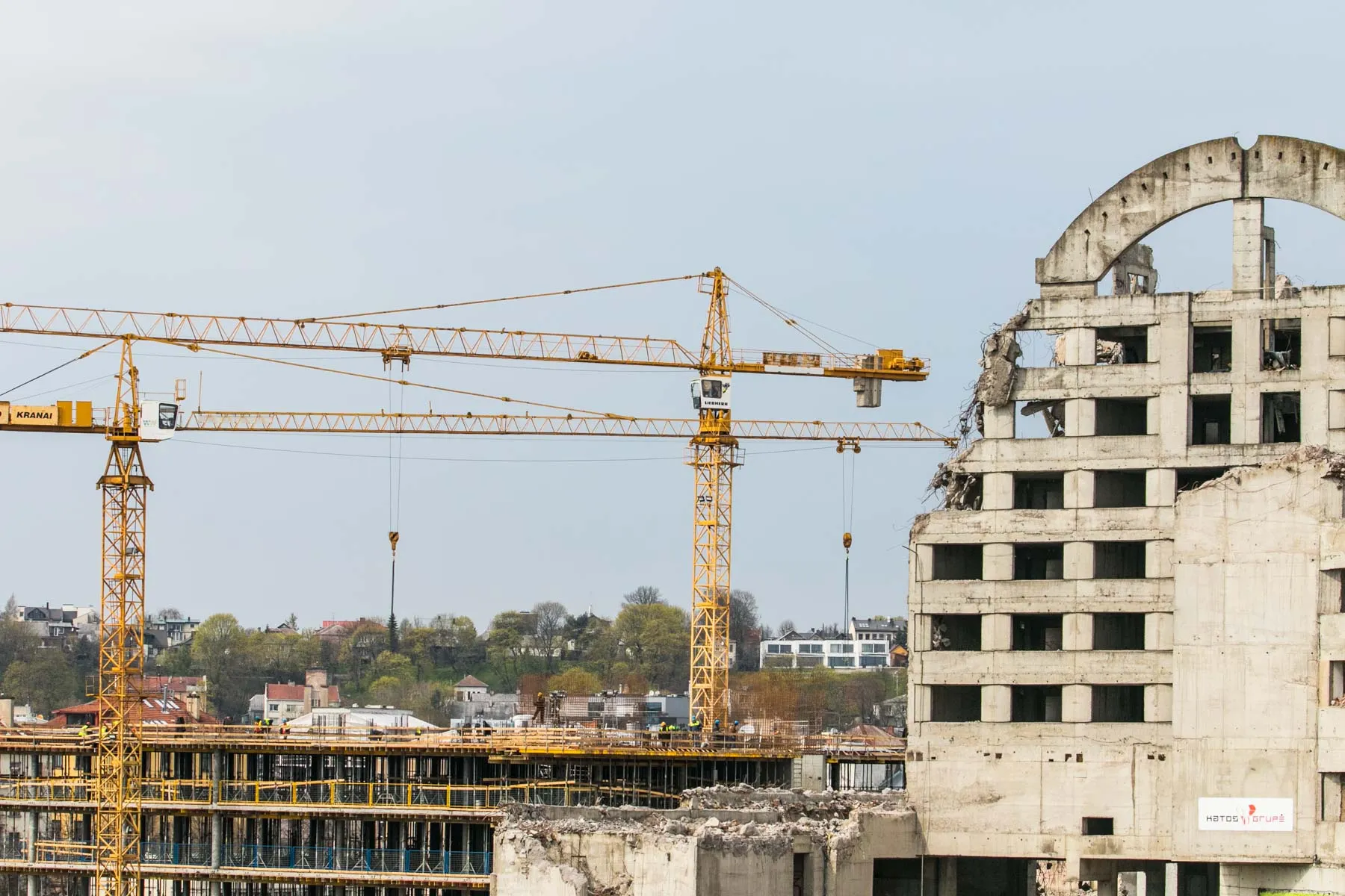 Griaunamas "Respublikos" viešbutis