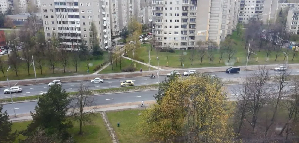 Motociklininkas Šiaurės prospekte