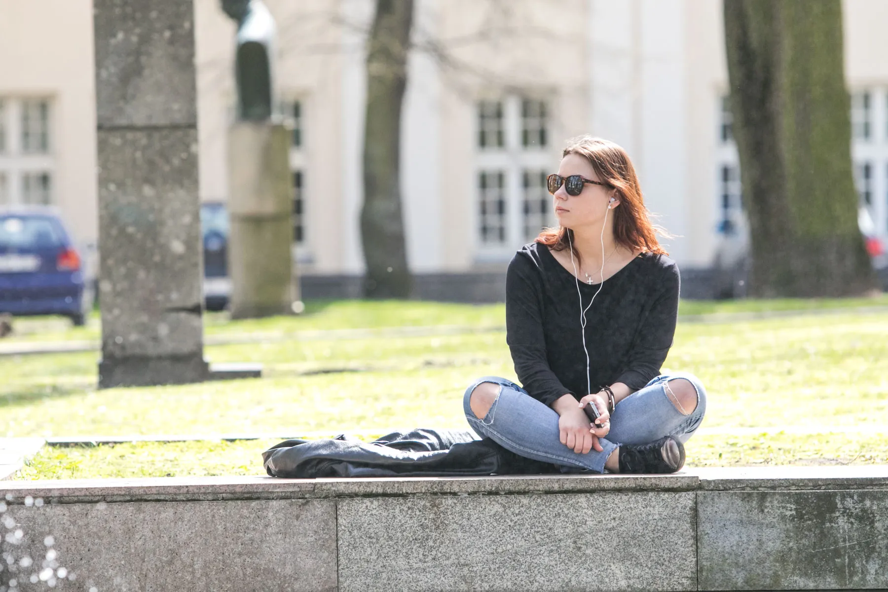 Kauniečiai mėgaujasi pavasariška šiluma