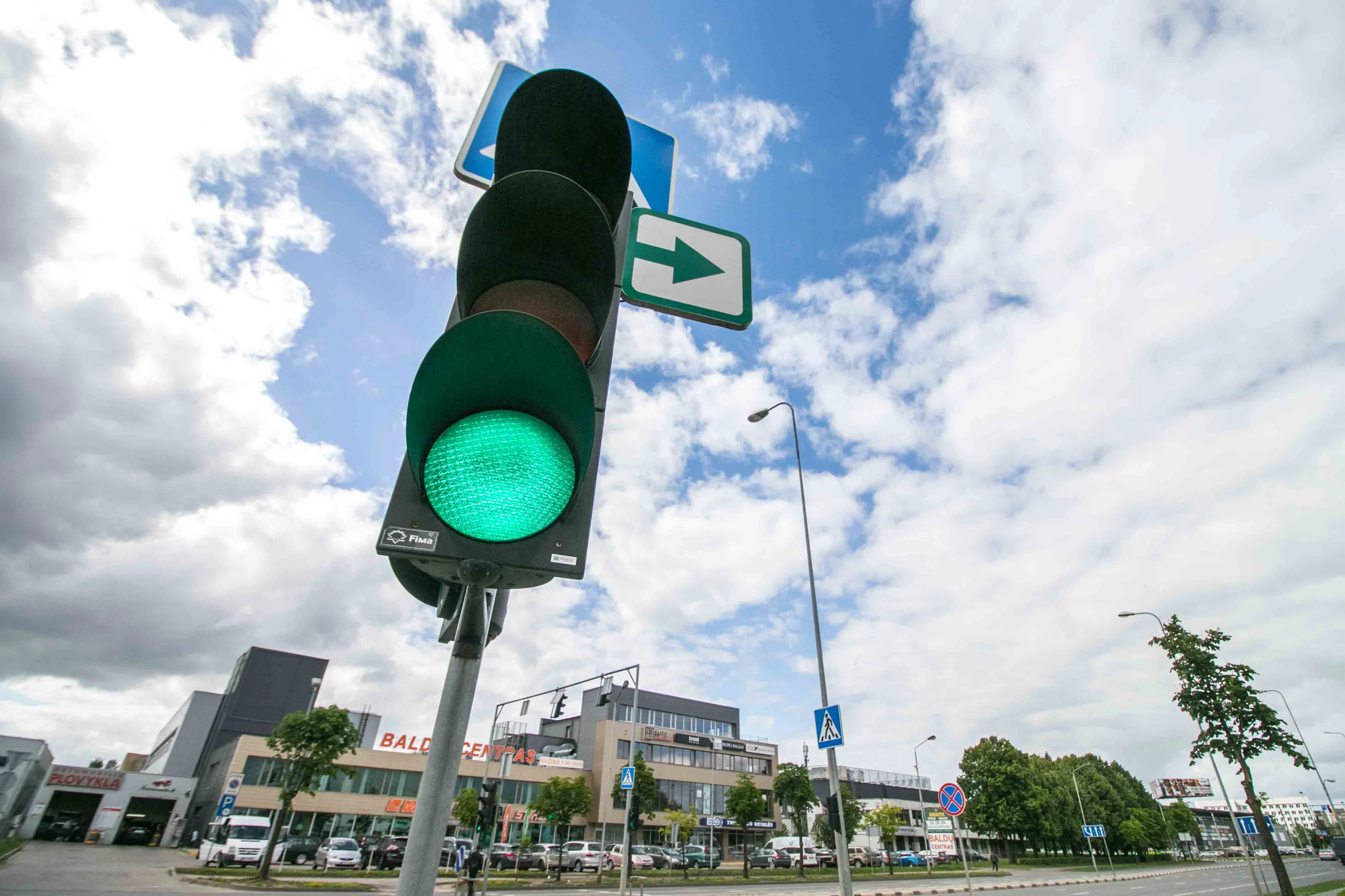 Šviesoforas prie Prismos