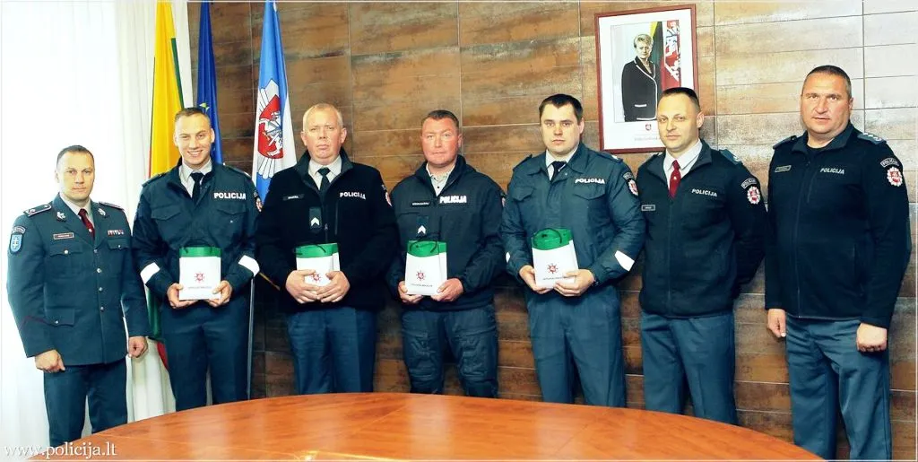 Nusipelnę Kauno pareigūnai